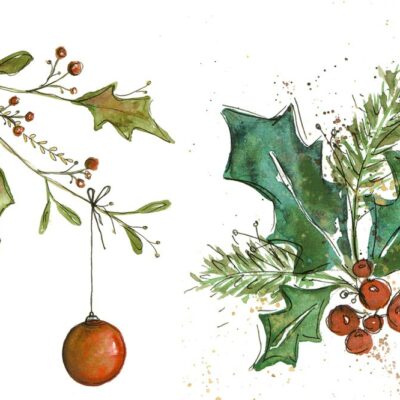 Alexandra Lobe Aquarell Weihnachten